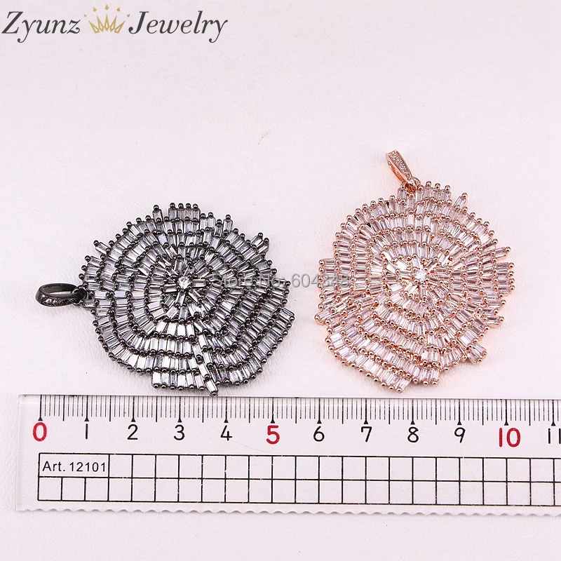

4 Strands ZYZ300-4586 Fashion Jewelry CZ Crystal Flower Necklace Full Zircon Micro Paved Necklace Chokers For DIY Women