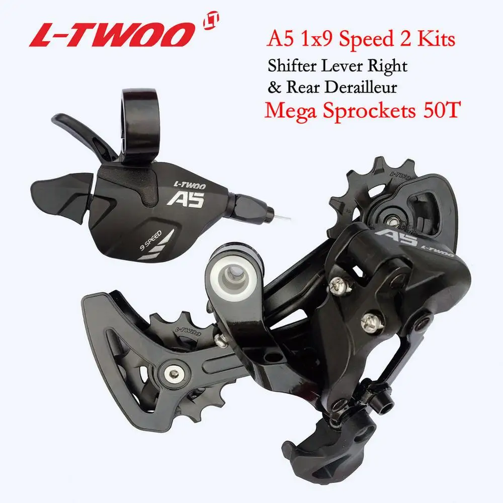 Shifter Derailleur LTWOO велосипед A5 1x9 9-скоростной набор инструментов триггерный переключатель передач рычаг+ задний переключатель переключения передач для MTB велосипеда кассетные звездочки 32T 36T 40T 42T 46T - Цвет: Shifter Derailleur