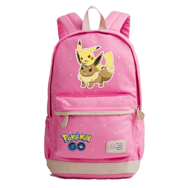 Рюкзак-Монстр Pikachu Eevee в горошек для школьников и подростков, для студентов, для путешествий, для ноутбука, для девочек и мальчиков, рюкзак - Цвет: Style 5