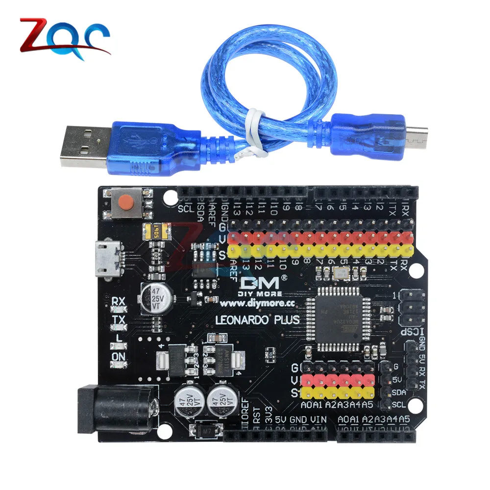 Макетная плата Leonardo R3 Plus Mcrocontroller ввода/вывода защитный модуль ATmega32U4 Pro Micro 5 в SPI IIC