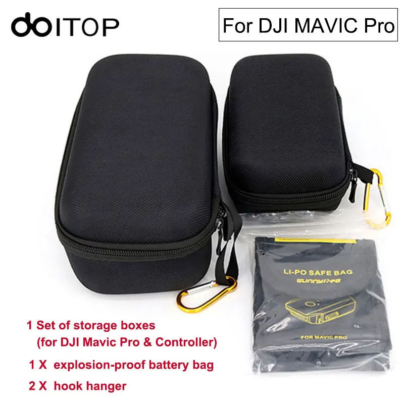 DOITOP Портативный твердая ударопрочная сумка для хранения коробка чехол DJI Mavic Pro &