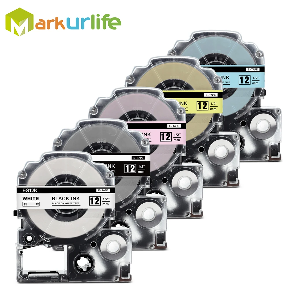 5 шт. LA 4WBN (SS12KW SD12KW SW12PH SW12YH SW12BH) совместимый с Epson Labelworks LW 300 400 картридж для заправки