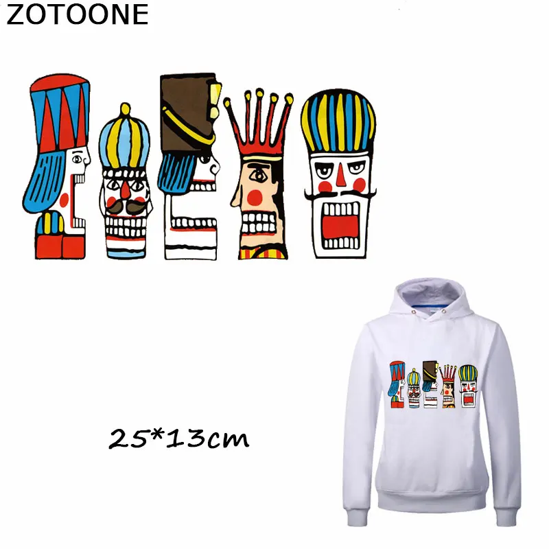 ZOTOONE забавные мультяшные покерные железные Переводные патчи для украшения