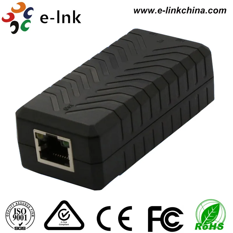 10/100M 1 портовый удлинитель PoE 120m|extender| |