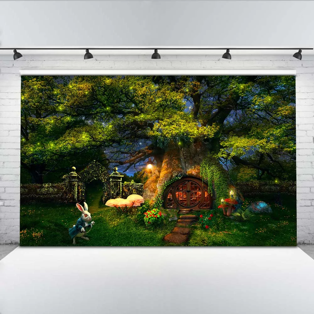 Mehofoto Dreamy лес фон для фотосъемки фотостудия компьютерная печать кролик Светлячок