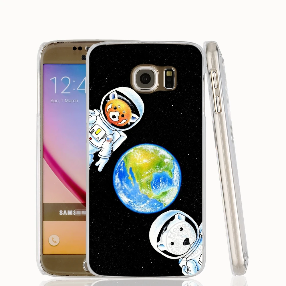 HAMEINUO чехол для сотового телефона с изображением космоса Луны Samsung Galaxy S7 edge PLUS S8 S6 S5
