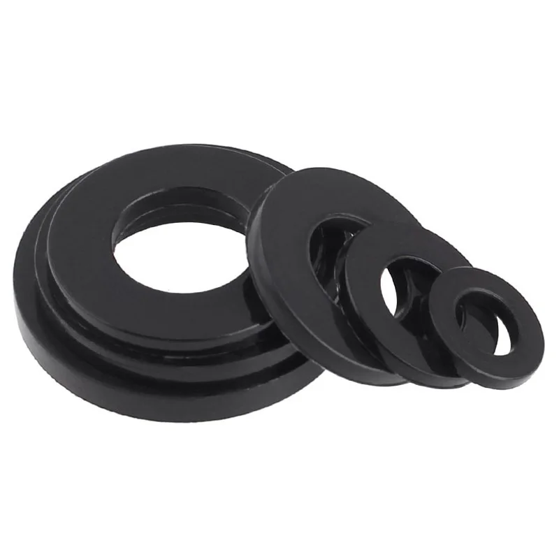 Черная нейлоновая плоская прокладка 30PCS M2/M2.5/M3/M4/M5/M6/M8/M10/пластиковая мойка|Мойки| |