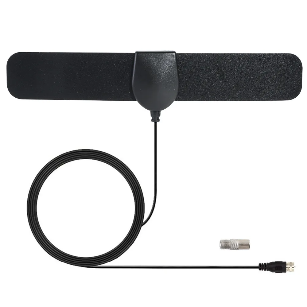 Flat Indoor HD Signal Amplifier Digital TV Antenna HDTV 50 Miles Range VHF UHF Receiver | Электроника
