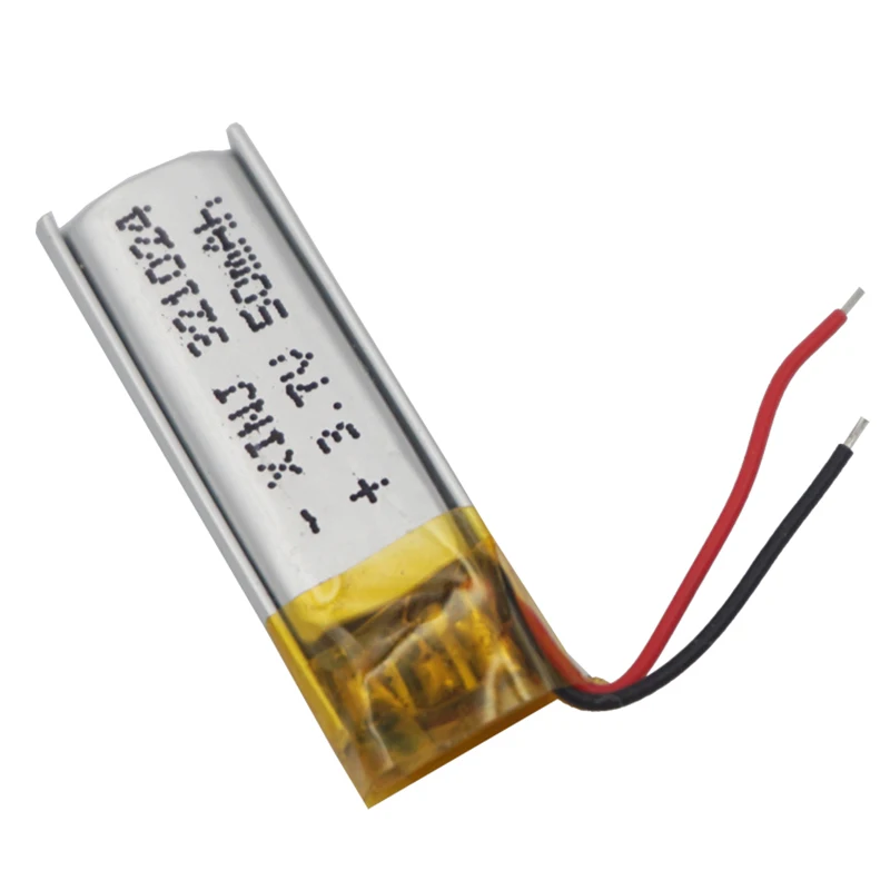 XINJ 3 7 V 50mAh полимерный литиевый аккумулятор 321024 для наушников Bluetooth очков