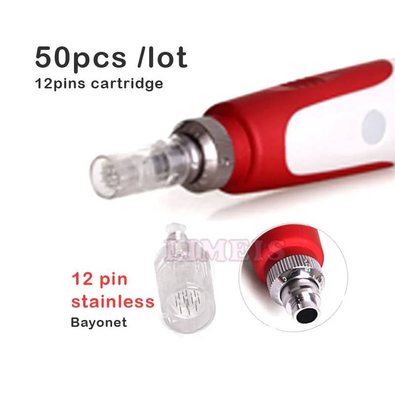 50 шт. Электрические Иглы для татуировок MYM 12 контактов|tattoo needle tips|needle tipderma pen |
