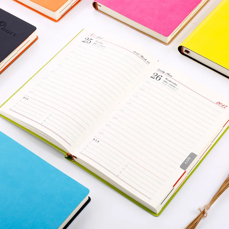 Мини 2017 А5 Искусственная Кожа Notebook Повестки Дня Планировщик Организатор Состав