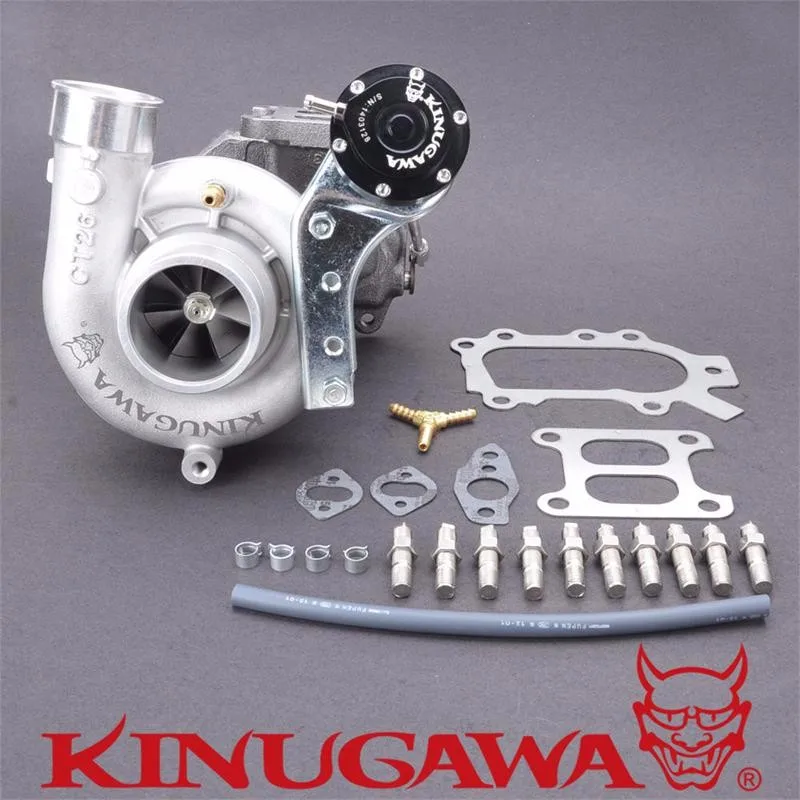 Турбокомпрессор kinugawa для TOYOTA 3SGTE Celica ST185 ST205 Двойной вход CT26 для Garrett 60-1