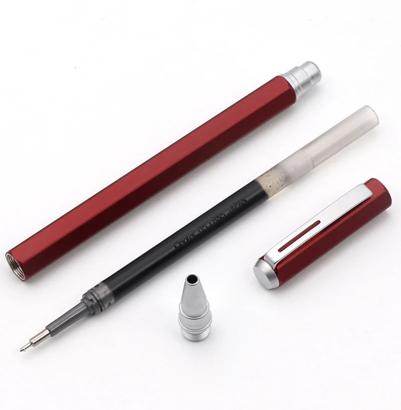 Pentel быстросохнущая нейтральная ручка BLN665D металлическая для детской офисной