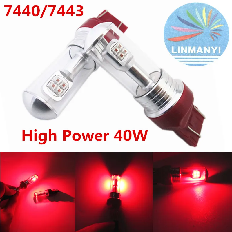 Декодисветодиодный автомобиля высокой мощности T20 W21W 7440 7443 40W 8LED 8SMD XBD 850LM супер