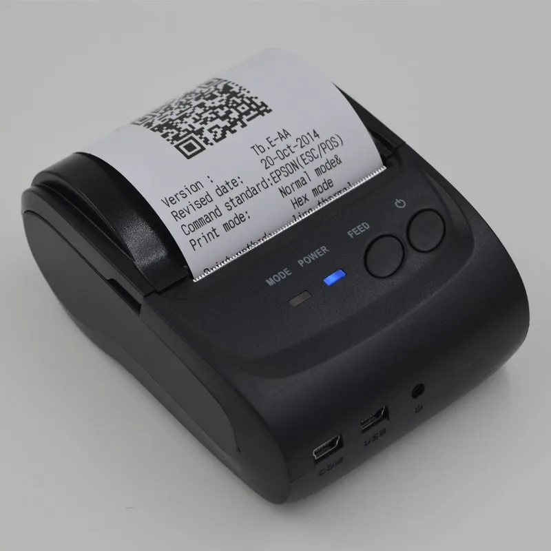 Портативный 58 мм термальный Bluetooth принтер чековый bluetooth USB/Серийный порт для Windows