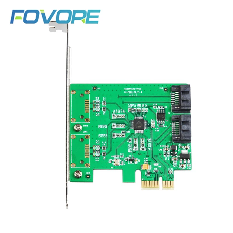 Pcie sata расширения PCI express SATA 3 карта контроллера 2 порта плата диск pcie ssd адаптер Raid