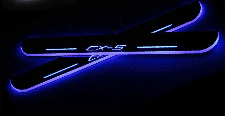 

WOOBEST Free shipping NEW dynamic LED moving door plate sill scuff threthold Trim Panel for MAZDA CX-5 CX5 3 6 ATENZA AXELA