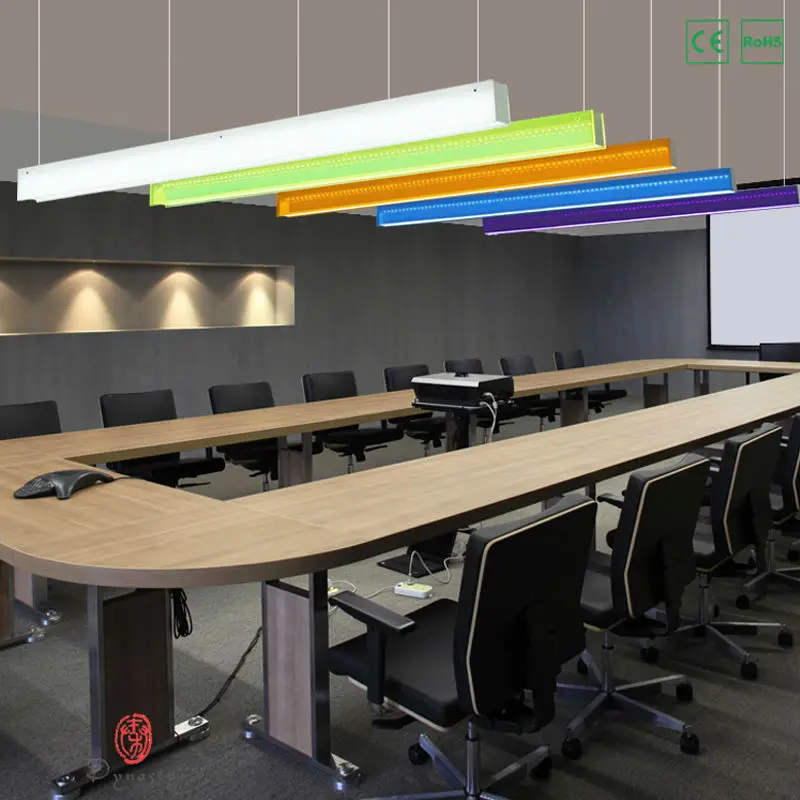 Светодиодные Алюминиевые Современные Офисные подвесные светильники красочная