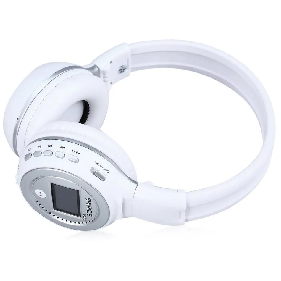 Newest Zealot B570 LED Display Screen Wireless Stereo Bluetooth V4.0 Headphones with FM Radio TF Card Slot Built in Microphone |