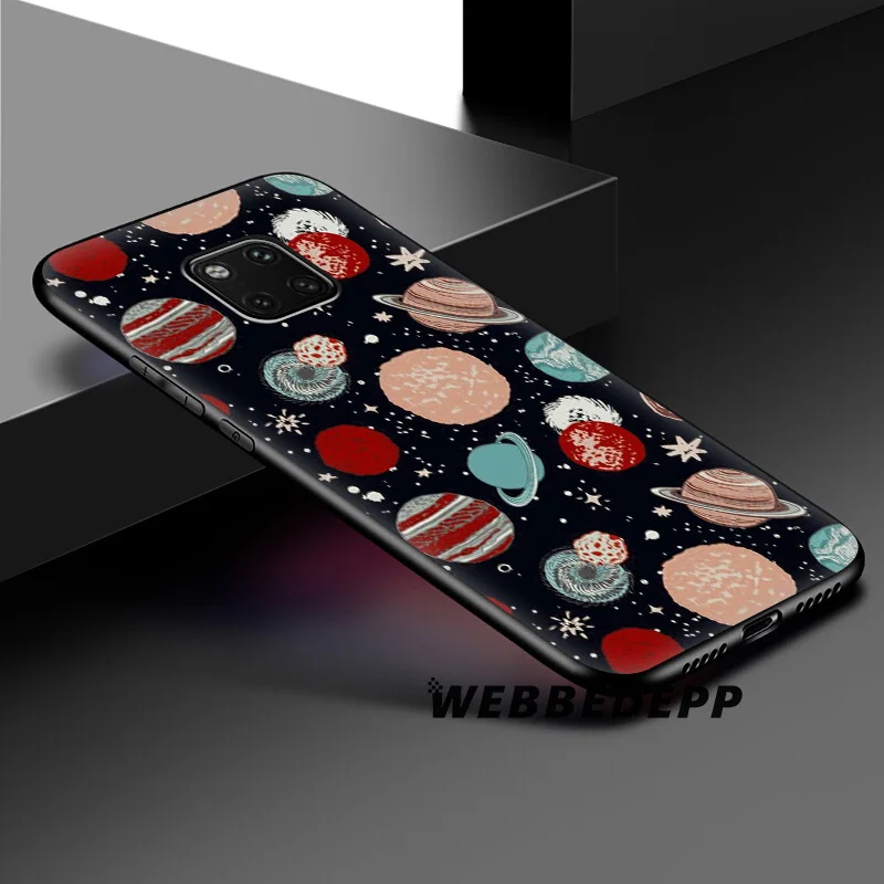 WEBBEDEPP Move Space Skull Girl Мягкий силиконовый чехол для Huawei Honor Mate 20 10 8X 8C 8 6A 7A 7X 7C Lite Pro TPU |