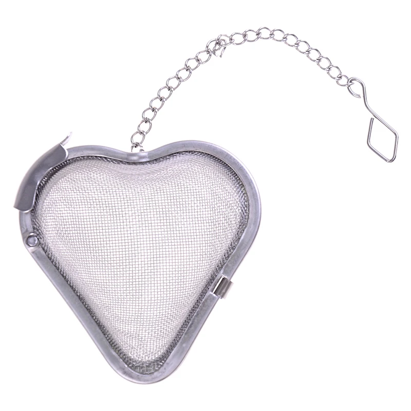 

Tea Tool Stainless Steel Heart Shape Tea Infuser Filter Strainer Tea Infuser Mesh Tea Ball Dinnerware Kitchen Gadget