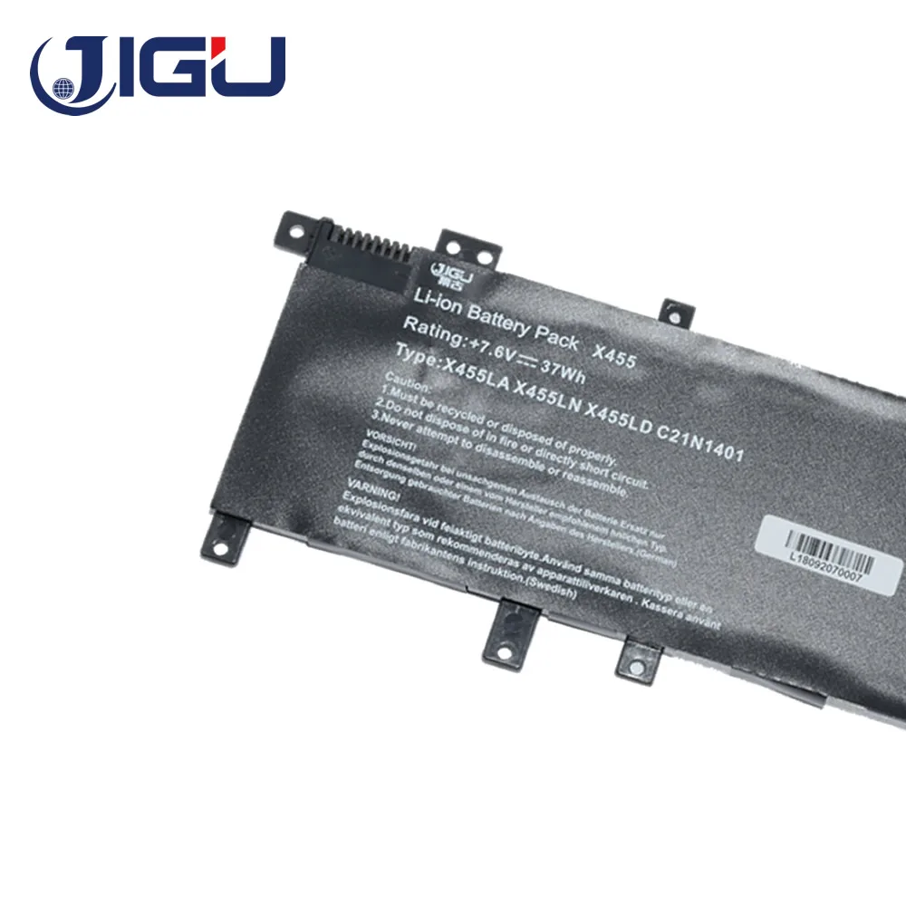 JIGU 4 ячейки батареи для ноутбука C21IN401 C21INI401 C21N1401 C21PqCH ASUS A455L K455LD X455LA X455LD X455 X455DG