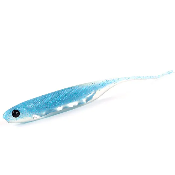 Приманка для рыбалки от ftk 4 шт. Мягкая приманка Minnow Shad Приманка аксессуары 3D глаз поддельная рыба плавающий воблер приманка бас червь силиконовая морская HF - Цвет: 001