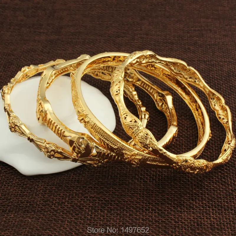 Оптовые продажи браслет для женщин и мужчин из Дубая золотого цвета в