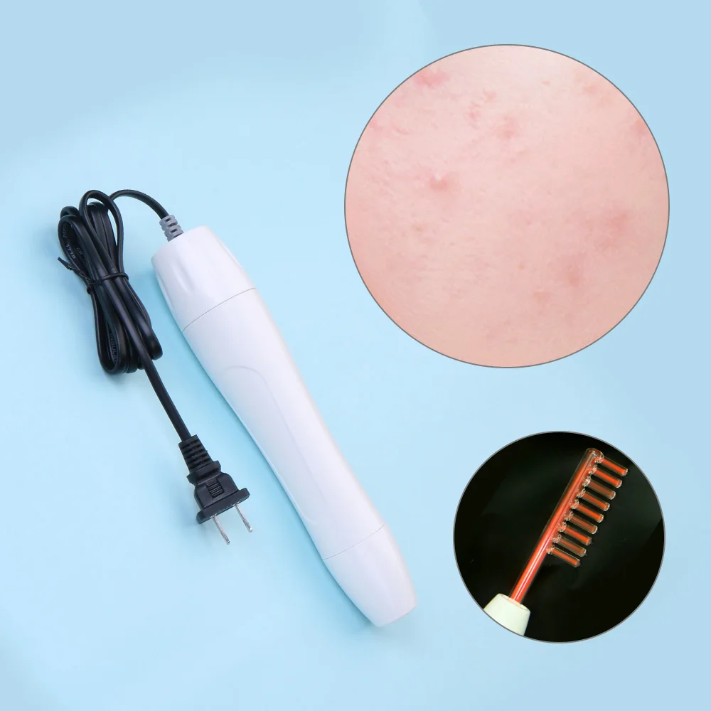 High Frequency Facial Device Electrode Wand Electrotherapy Glass Tube Acne Face Skin Improve Beauty Machine | Красота и здоровье