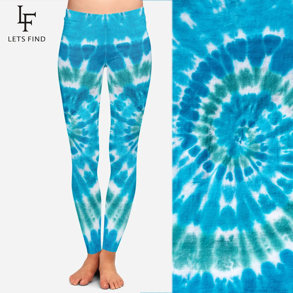 Новинка Tiedye Пейсли красочные женские леггинсы для фитнеса Брюки цифровой печати высокого качества и высокие эластичные леггинсы до середины талии