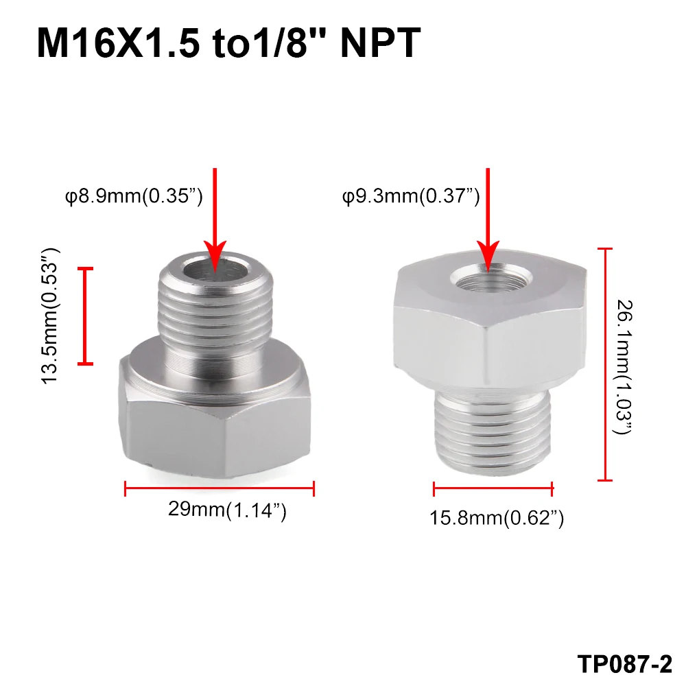 RYANSTAR 1/8 ''NPT датчик давления масла тройник к NPT адаптеру турбо подача линия
