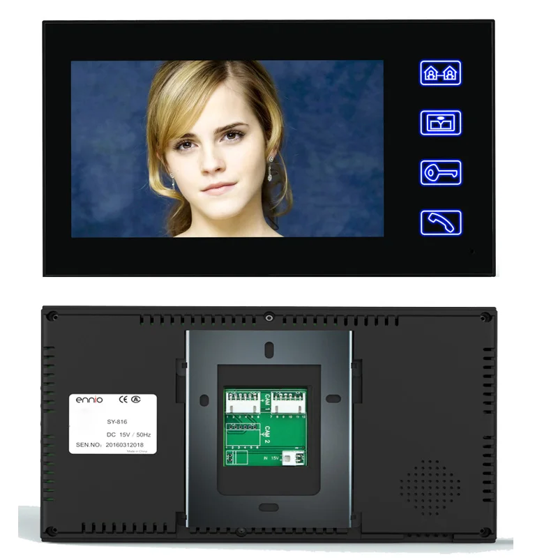 Yobang Security Wireless Video Door Phone Wifi 7 Inch Monitor RFID Visual Home Intercom 1 Camera 2 APP Control | Безопасность и