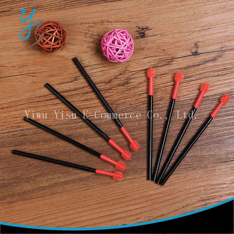 Макияж ресниц Кисточки Силиконовые 500 шт. разовые Тушь для аппликатор палочка