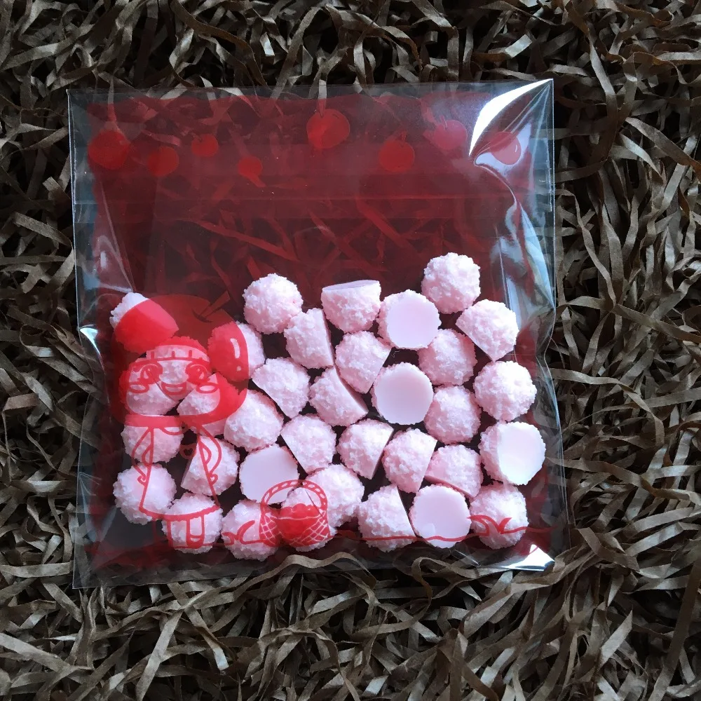 100 шт./лот красное яблоко девочка печенье сумка для свадьбы конфета десерт торт