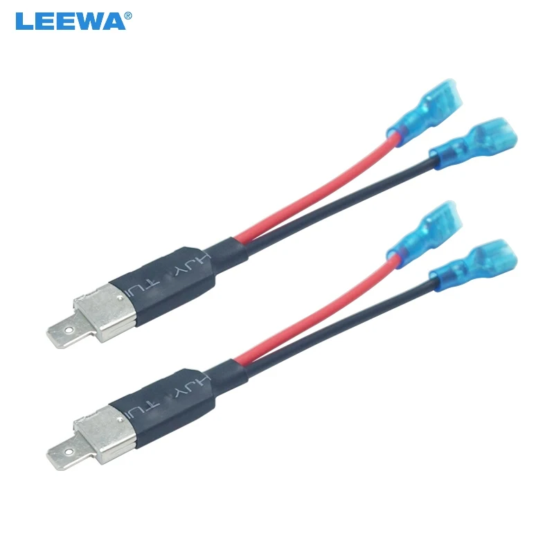 LEEWA 2 шт. автомобильный H1 LED HID ксеноновая фара Лампа адаптер конвертер кабель