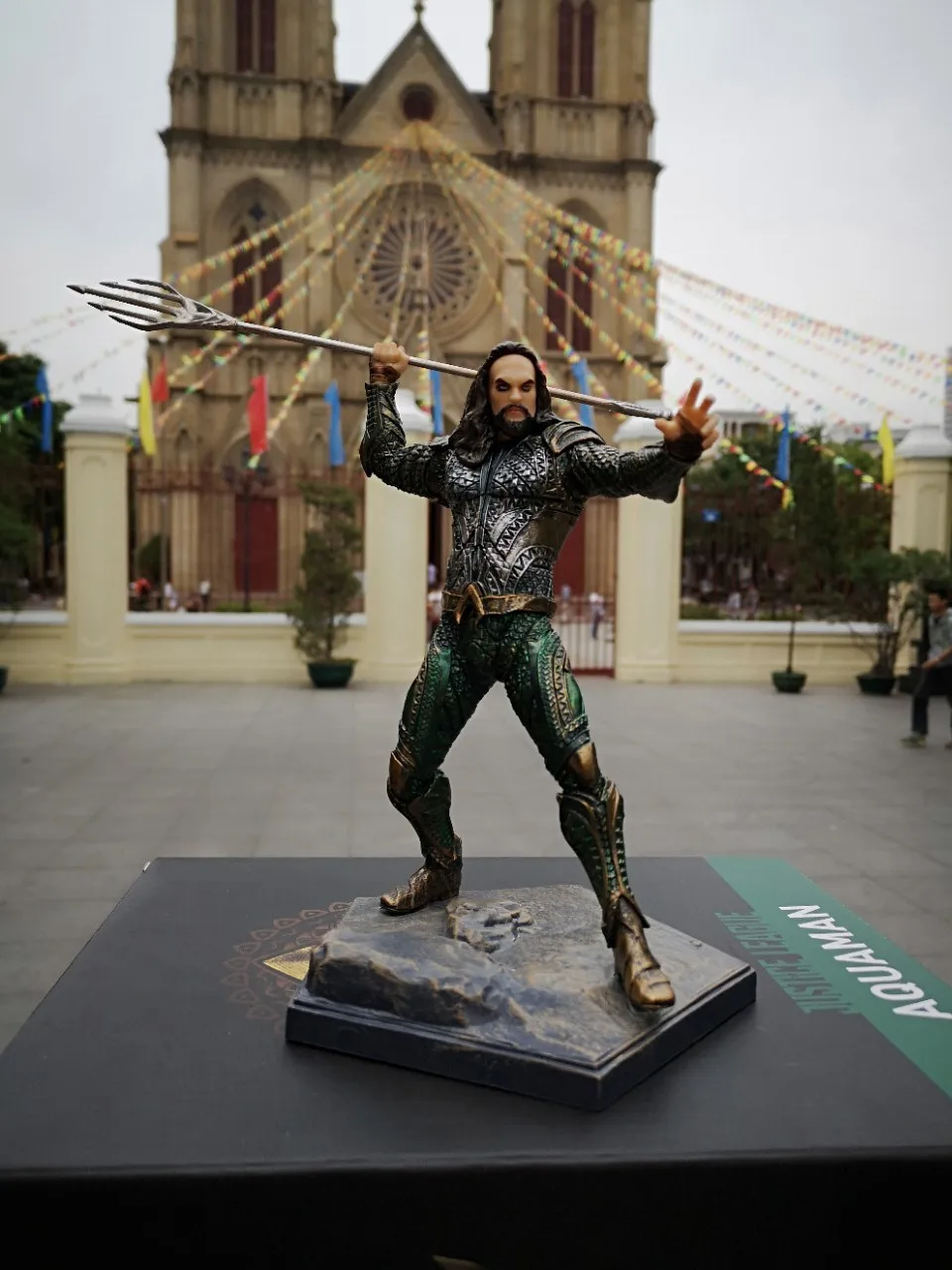 Железный DC Лига Справедливости Aquaman статуя экшн ПВХ Коллекционная фигурка