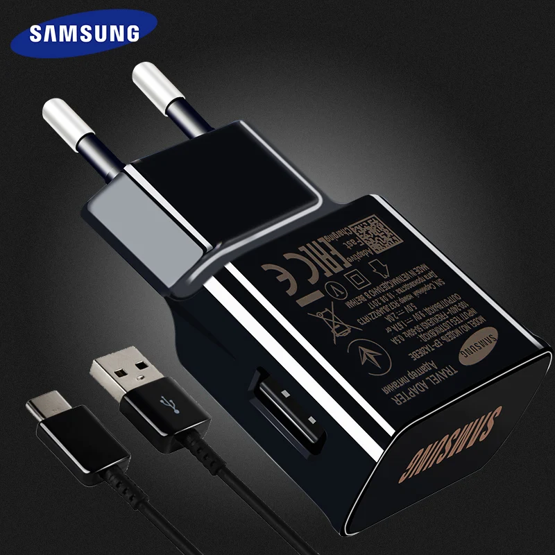 Оригинальное быстрое зарядное устройство Samsung S8 S9 plus кабель USB Type C длиной 1 2 м 15 Вт