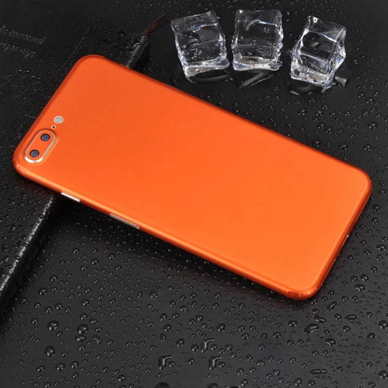 Оранжевый Модная пленка, наклейка, кожаный чехол, ПВХ, наклейка для iPhone XS MAS XR, черный/красный/золотой/синий/фиолетовый/зеленый/оранжевый/розово-красный - Цвет: Оранжевый