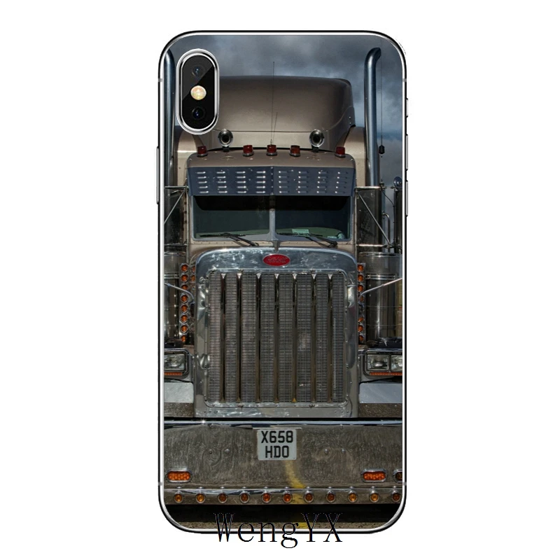 Модный супер крутой грузовик для Apple IPhone X XR XS Max 8 7 plus 6s 6 plus SE 5s 5c 5 4s 4 TPU мягкий чехол для телефона - Цвет: cool-Truck-A-12