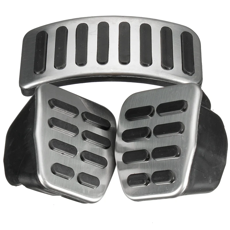 3 шт./компл. новые универсальные накладки из нержавеющей стали для педалей VW Polo Jetta