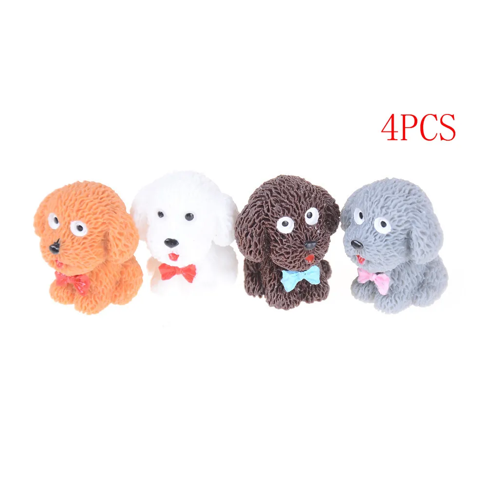 4pcs/Set Dog Moss Micro World Bonsai Garden Small Ornaments Landscape Home Decoration Crafts Gift Wholesale | Игрушки и хобби