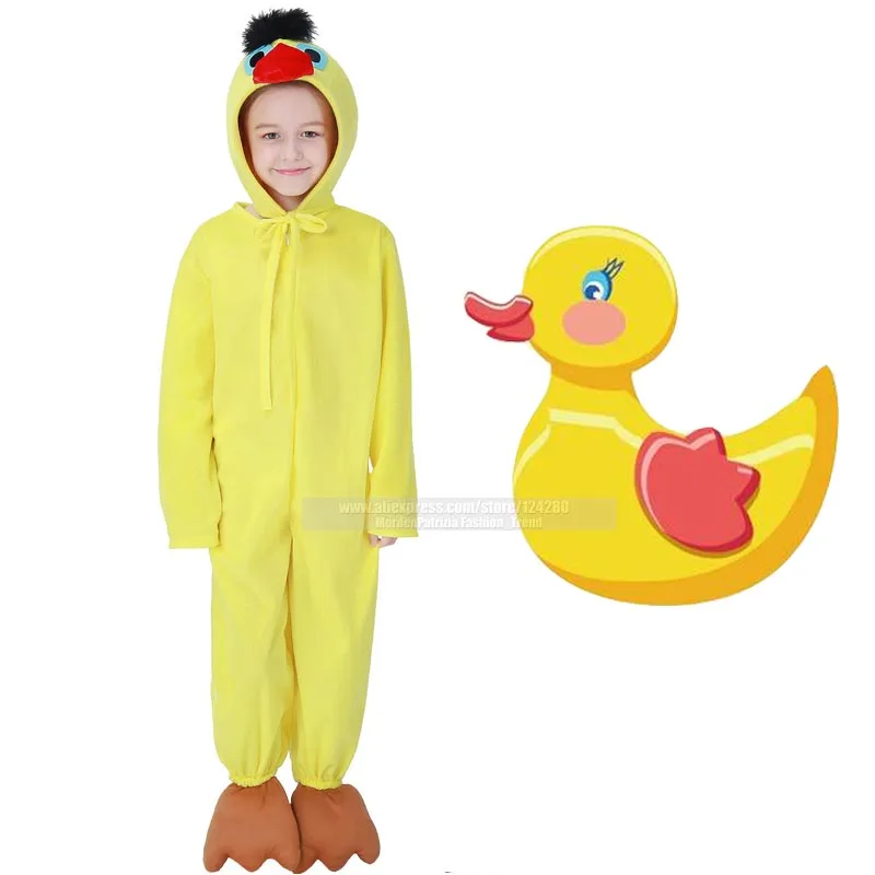 

Carnival Party Kids Girls Boys Purim Animal Yellow Duck Costume Cute Child Cosplay Halloween Fancy Dress