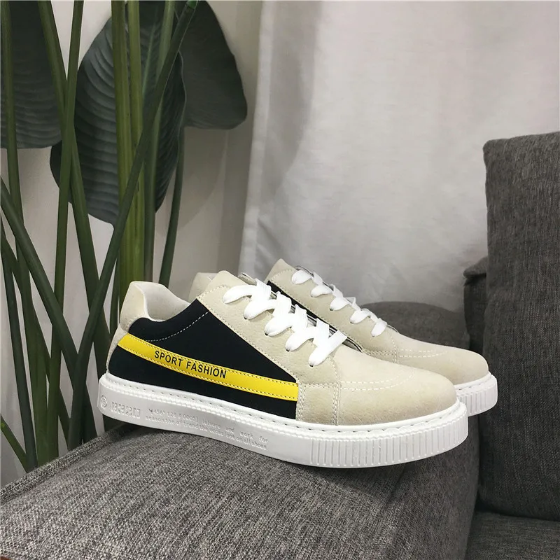 Для мужчин кроссовки 2018 новая парусиновая Обувь На Шнуровке обувь Весна-осень