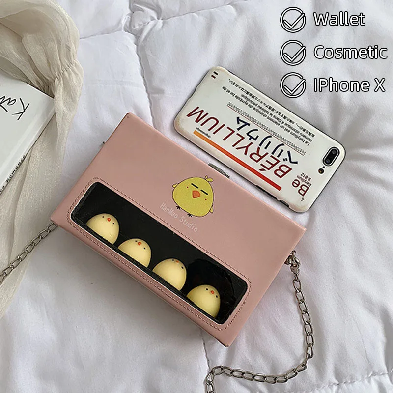 Сумка мессенджер CASMOR маленькая с рисунком животных из мультфильмов для девушек