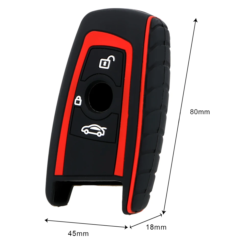 FORAUTO Чехол для автомобильного ключа чехол ключей силиконовый 3 кнопки резиновый