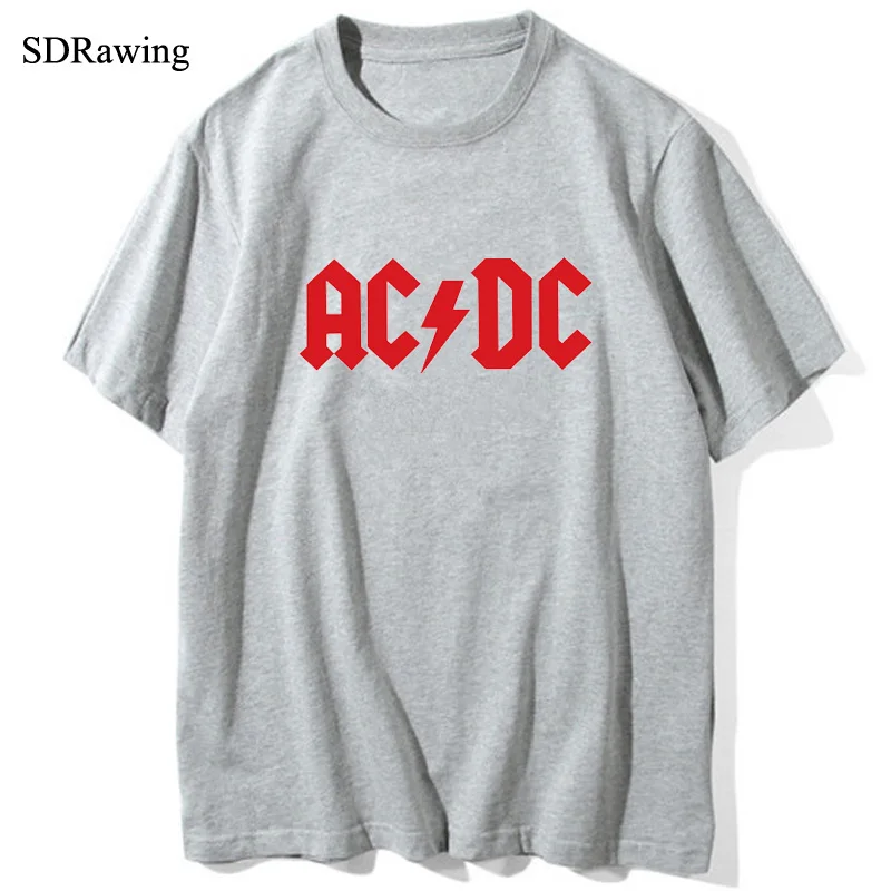 SDRawing AC DC Bell футболки с принтом черепа футболка коротким рукавом женская летние