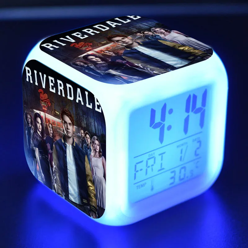 Popular Riverdale TV Figures LED Clock Alarm Colorful Flash Light Desk Watch Toys | Игрушки и хобби