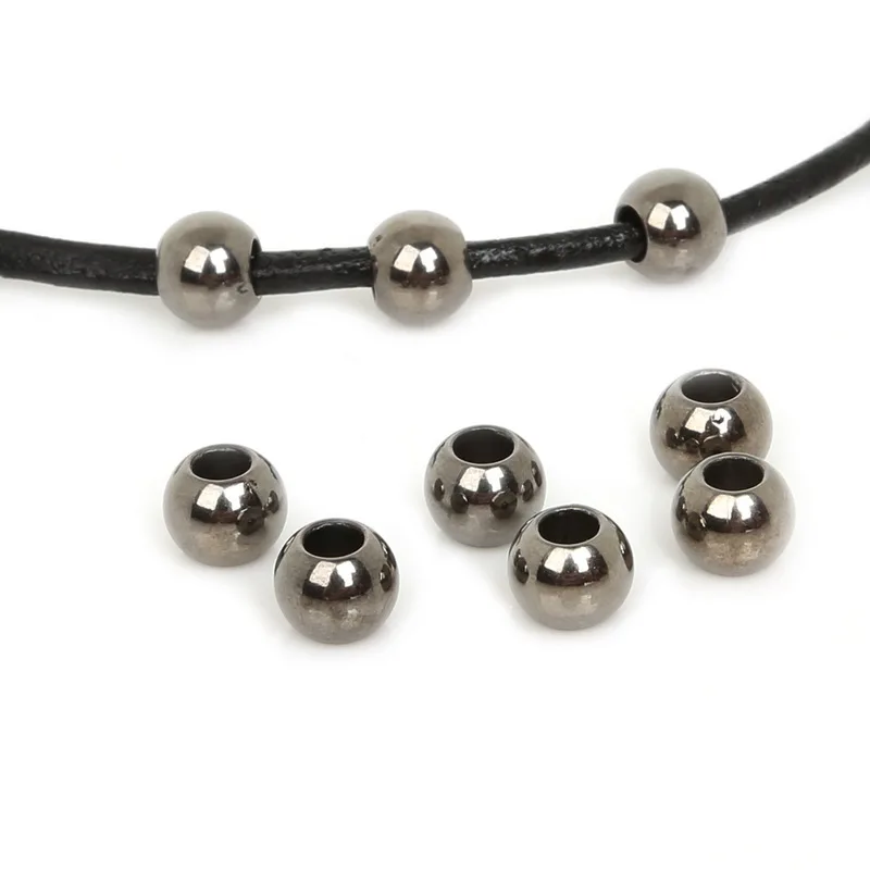 NiceBeads покрытые 100 шт. акриловые зеркальные бусины бусины-разделители россыпью для