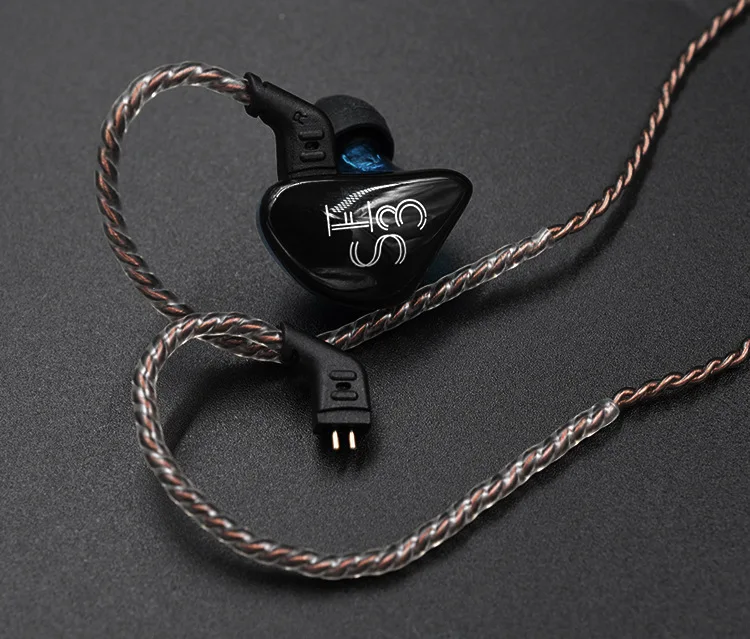KZ 3,5 мм OFC 0,75 мм контактный кабель для наушников KZ ZS6/ZST/ZSR/ZS10 наушники универсальное использование кабели с микрофоном без микрофона
