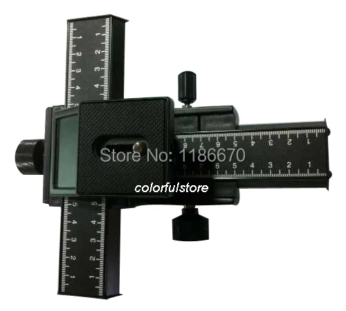 Бесплатная доставка 4 полосная металлическая макро фокусировочная рельса